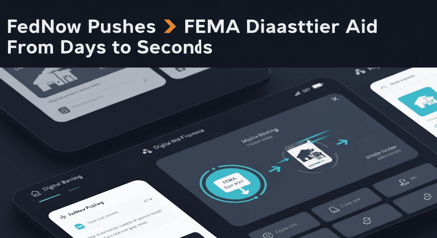 FedNow Pushes FEMA Disaster Aid From Days to Seconds