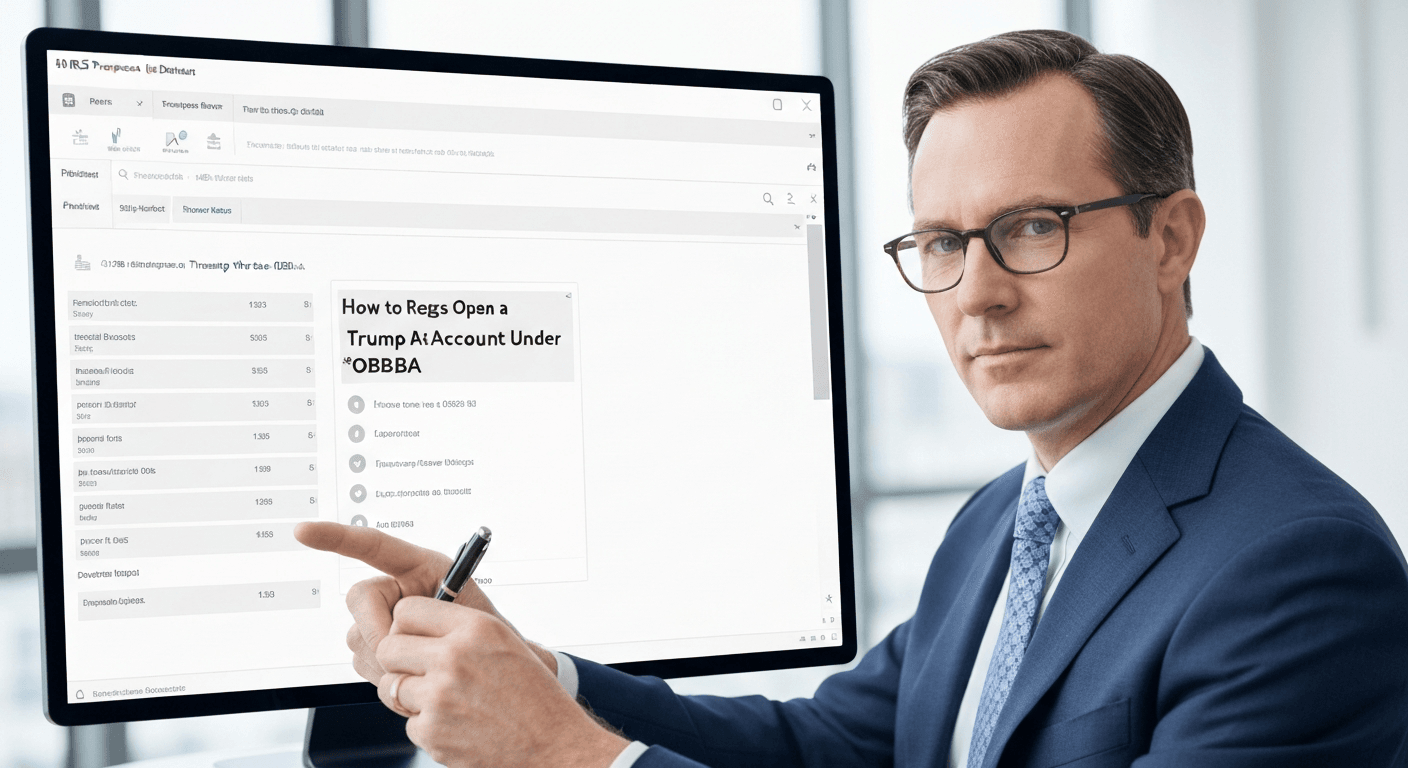 IRS Proposes Regs on How to Open a Trump Account Under the OBBBA