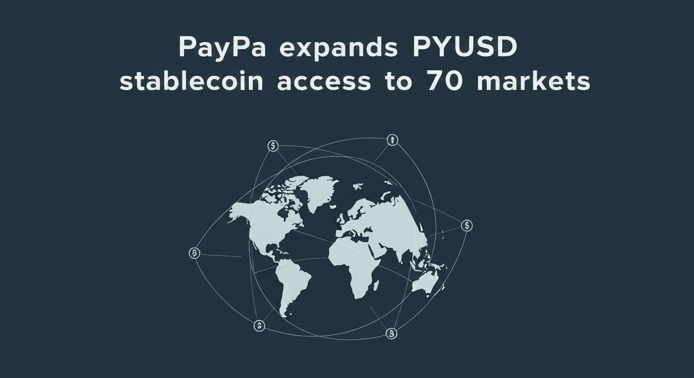 PayPal expands PYUSD stablecoin access to 70 markets