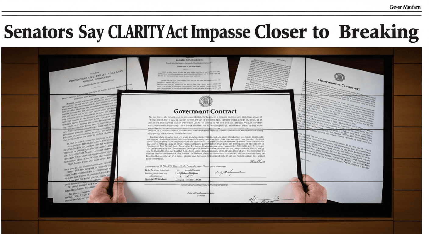 Senators Say CLARITY Act Impasse Closer to Breaking